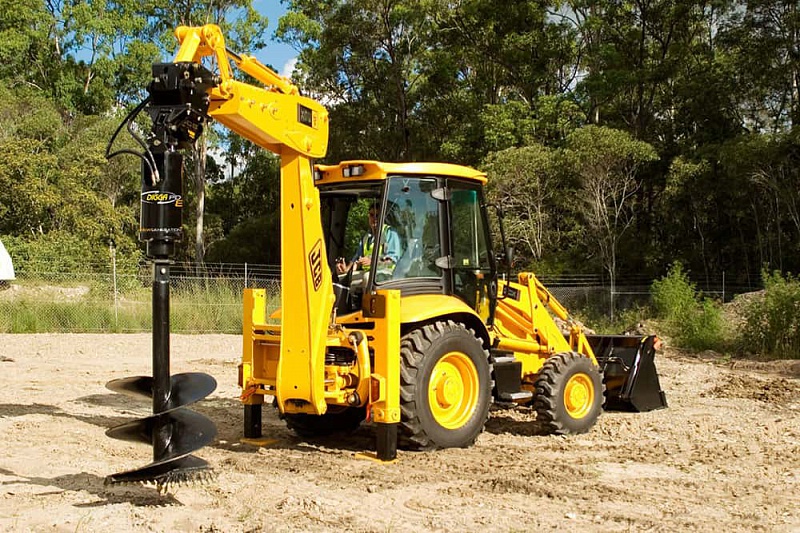 Ямобур на базе экскаватора JCB 3CX | Дана96, Екатеринбург