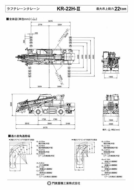 Автокран короткобазный KATO KR22H-II – кран 22 т, стрела 28 м